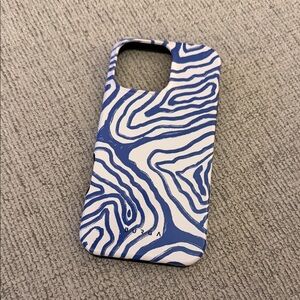 Blue and White Phone Case